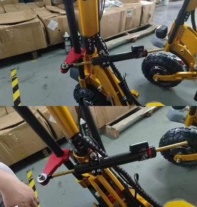 Amortisseur de direction pour trottinette électrique 11 pouces couleur fibre de carbone avec support pour trottinettes Boyueda S3 S5 Geofought F8 G14 Laotie Ti30 - Product Image 3