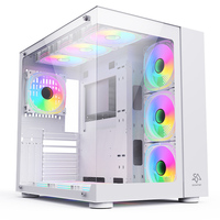 Nuevo Gabinete Gaming ATX Extendido Tipo Pecera, Chasis de PC Normal, Cajas de Computadora Personalizadas OEM, Torre Completa, Computadoras Económicas con Filtro de Polvo