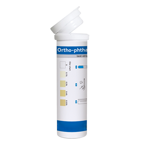 Bandelettes de test de qualité de l'eau W-1 OPA (ortho-phtalaldéhyde), résultat en 30s, paquet de 100, test de l'eau - Product Image 4