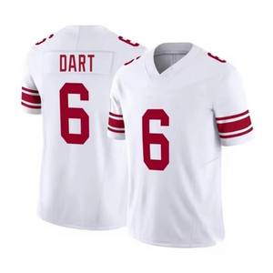 Camiseta de Fútbol Americano Estampada de Nueva York # Camiseta Deportiva de Manga Corta Jackson Dart, Secado Rápido, Impresión por Transferencia de Calor, 100% Poliéster - Product Image 5