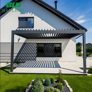 Pergola Bioclimatique en Aluminium en Gros Usine Système 8x4 5x5 Taille OEM Électrique Étanche Abri Extérieur <span class=keywords><strong>5x4</strong></span> Pergola de Jardin - Product Image 1
