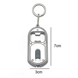 Multi-functional Promotion Gift Flashlight Torch <b>Keychain</b> <b>Custom</b> Logo LED Light Key Chain Beer Bottle Opener <b>Keychain</b> - Product Image 2