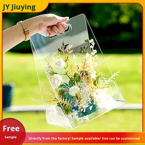 Xuyên Biên Giới Hiện Đại thân thiện với môi trường <span class=keywords><strong>Acrylic</strong></span> tam giác cầm tay Hộp Hoa 520 qixi Ngày Valentine quà tặng sinh nhật hoa đi kèm - Product Image 5