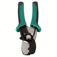 Pince à dénuder les fils de 8 pouces, ciseaux à couper les câbles, pince à dénuder 16-40mm, outils manuels vert/noir HT2177, 1 pièce