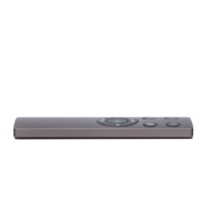 Télécommande universelle infrarouge grise avec base en métal aluminium, portée de 10 m, 13 boutons pour téléviseur, haut-parleur et projecteur