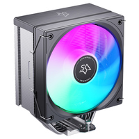 SNOWMAN MT4-SE-ARGB-BK Refroidisseur de processeur à tour unique, 4 caloducs, 190W TDP, 5V 3Pin ARGB PWM, dissipateur thermique 4Pin pour Intel AMD Xeon