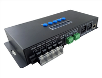 Contrôleur de lumière LED à pixels Ethernet Artnet vers SPI/DMX BC216 DC5V-24V, sortie 16 canaux, adapté aux bandes lumineuses WS2811 WS2812