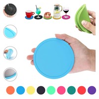 Blancs sous-verres de bière personnalisés impression tasse imprimé thé Costers Table PVC caoutchouc Silicone boisson sous-verre