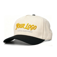 Cappellino da Baseball Unisex di Fabbrica, Quattro Stagioni, in Cotone Bicolore, Ricamato, a 5 Pannelli, Personalizzabile