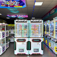 Machine à récompenses à monnayeur Push Fun pour parcs d'attractions, magasins et centres commerciaux, 110/220V, 1 joueur, 1 an de support, personnalisation de votre logo