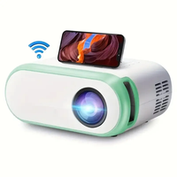 Nouveau projecteur maison ultra haute définition chambre chevet mini projecteur portable peut être connecté aux téléphones mobiles