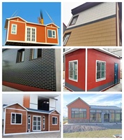 Revêtement métallique décoratif moderne, panneau sandwich en PU pour la décoration des murs et des façades des maisons mobiles