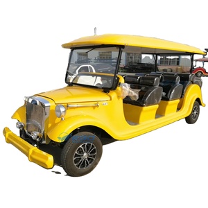 Asientos de Lujo Eléctricos para Coche Retro, Carro Clásico de Turismo para Hotel, Coche Vintage Amarillo Clásico, Coches Antiguos - Product Image 1