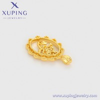 X000824177 Bijoux Xuping, pendentif à la mode en forme de rose plaqué or 24 carats sur cuivre