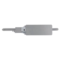 Juego de ganzúas y decodificadores Lishi 2 en 1 (modelos SS001 SS002 SS003) plateado