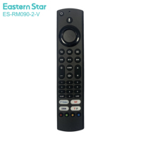 جهاز تحكم عن بعد ES-RM090-2-V بسعر المصنع لجهاز Google Chromecast 4k TV الجديد وجهاز Google Voice Set-Top Box والتلفزيون الذكي G9N9N مع خاصية التحكم الصوتي والبلوتوث والأشعة تحت الحمراء