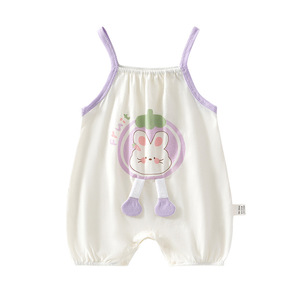 Body de Tirantes para Bebé, de Algodón Fino, Mono de Verano, Ropa Unisex para Bebé - Product Image 5