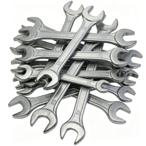 Clé à douille double à embout décalé, conception ergonomique pour des travaux dans les espaces étroits et des opérations de serrage de écrous difficiles - Product Image 2