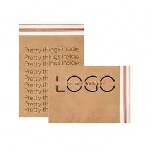 Custom LOGO Print Biodegradable Kraft Paper <b>Mailer</b> for Clothing Packaging Mailing Bag - Product Image 5
