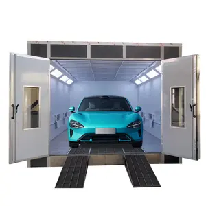 Cabine de pintura automotiva com largura aprovada pela CE, cabine de pintura para aquecimento elétrico automotivo