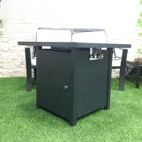 Table de foyer en acier au propane de 28 pouces