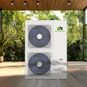 Système de chauffage central monobloc gris antirouille à double ventilateur avec connexion Modbus pour projets de maisons en række et communautés - Product Image 5