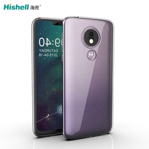 Personalizar a prueba de golpes transparente Anti amarillo ultrafino TPU parachoques fundas de teléfono móvil contraportada para Motorola Moto <span class=keywords><strong>G7</strong></span> POWER - Product Image 2