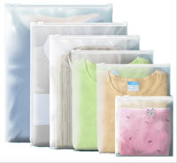 Emballage de logo imprimé personnalisé sac CPE t-shirt emballage de vêtements curseur en plastique sac à fermeture éclair pour vêtements