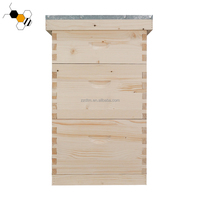 Neuer Natürlicher Holz-Bienenstock mit 30 Polierten Rahmen im Langstroth-Design