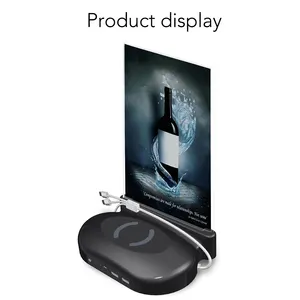 2024 bán chạy quảng cáo đứng Bảng <span class=keywords><strong>menu</strong></span> ngân hàng điện 10000mAh với bộ sạc không dây Nhà hàng bảng điện thoại hàng đầu sạc - Product Image 1