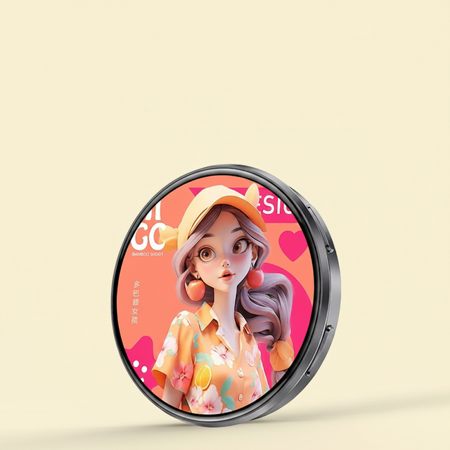 1.95 Inch HD Screen E-badge Digital Electronic Badge Wireless Smart Name Tag In Stock Portable Wearable Display for Event Staff