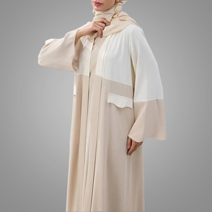Venta al por mayor Modesto Abaya Kimono de dos piezas Suelto Suave Elegante Moda Dubai Mujeres Musulmanas <span class=keywords><strong>Cardia</strong></span> - Product Image 4