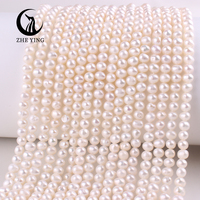 Perles de culture d'eau douce rondes de 4.3 à 4.6mm, de forme ronde 3A, en vrac, vente en gros