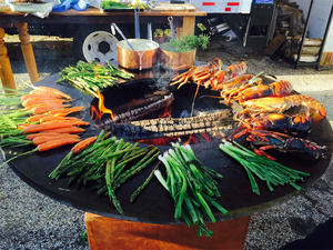 Corten-Parrilla de barbacoa de acero, mesa de barbacoa de metal - Product Image 3