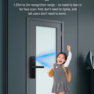 מחיר המפעל ללא keyless tuya דלת נעילה דיגיטלי wifi דלת חכם עם מצלמה וטביעת אצבע - Product Image 5