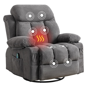 เก้าอี้โยกปรับเอนได้ หมุนได้ รุ่น VANBOW สีเทา พร้อมระบบทำความร้อน รุ่น 1218 - Product Image 2