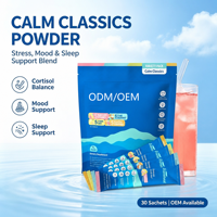 Complément alimentaire pour l'équilibre du cortisol avec glycinate de magnésium, L-théanine et vitamine D3 pour l'humeur et le sommeil (OEM ODM)