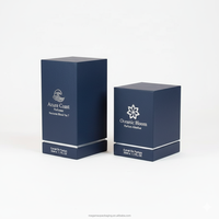 Boîte cadeau en carton magnétique avec doublure en EVA noir mat écologique, emballage personnalisé pour cosmétiques et parfums avec insert