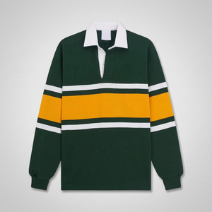 เสื้อเชิ้ตแขนยาวผู้ชาย ผ้าถักลำลอง สีพื้น 100% ผ้าฝ้าย ระบายอากาศได้ดี ย้อมเส้นด้าย สีเขียว เหลือง ขาว คอปก ติดกระดุมด้านหน้า - Product Image 2