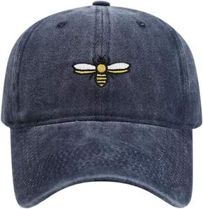 Dandy Unisex moda bordado sombrero Vintage lavado algodón gorra de béisbol ajustable sombreros - Product Image 4