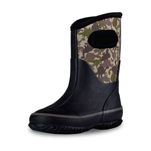 Hochwertige Gummi-Regens tiefel Camouflage Wasserdichte Neopren-Jagd stiefel für Kinder - Product Image 1