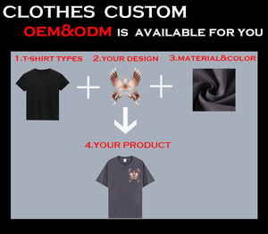 เสื้อยืดผ้าฝ้ายปรับแต่งได้แนวสตรีทเสื้อโอเวอร์ไซซ์ไห<span class=keywords><strong>ล</strong></span>่ตกไซส์ - Product Image 4