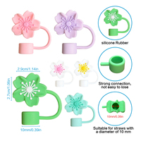 Offre Spéciale : Embouts de Paille en Silicone en Forme de Fleur de 10 mm avec Couvercles pour Gobelets de 30 oz et 40 oz – Ensemble Stane