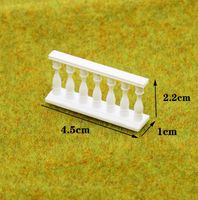 Set de Componentes de Construcción de Mini Ladrillos, Puertas y Ventanas de Arcilla y PVC a Escala 1/12 para Juguetes de Dibujos Animados