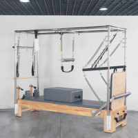 2026 Coral OEM Reformer Trapeze Table Professional Tower Bed Oak Wood Commercial Equipment Board Cadillac Pilates Body