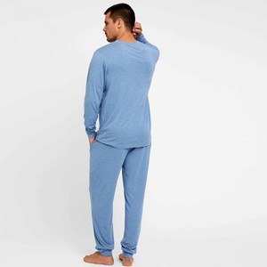 <span class=keywords><strong>Abbigliamento</strong></span> <span class=keywords><strong>da</strong></span> <span class=keywords><strong>Casa</strong></span> in Jersey di Cotone per <span class=keywords><strong>Uomo</strong></span>, Pigiama Personalizzato, Loungewear Maschile, Pigiami Autunnali, Pigiama Ecologico - Product Image 3