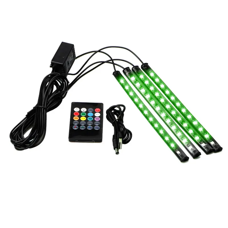 Car LED Strip Lamp Atmosphere Decoration Ambient Lights Car Accessories Interior Light with Remote Control