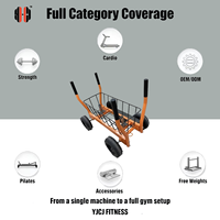 Carrito de Gimnasio con Cuatro Ruedas Resistentes, Cesta de Almacenamiento y Asas de Empuje y Arrastre, Modelo Q30 de YJCJ FITNESS para Equipos de Fitness Profesionales
