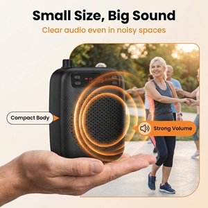 <span class=keywords><strong>Amplificateur</strong></span> vocal rechargeable 10W avec microphone cravate sans fil UHF, haut-parleur <span class=keywords><strong>portable</strong></span> pour enseignants et conférences en classe - Product Image 4