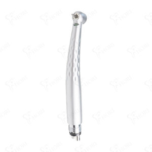 Turbina Dental de Alta Velocidad Foshan 117x13.7mm de Acero Inoxidable Plateado, Conexión de 4 Orificios Sin Fibra Óptica - Product Image 2